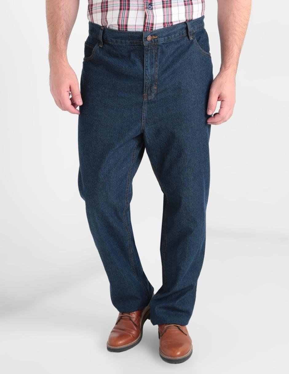 Jeans straight lavado stone wash para hombre 1