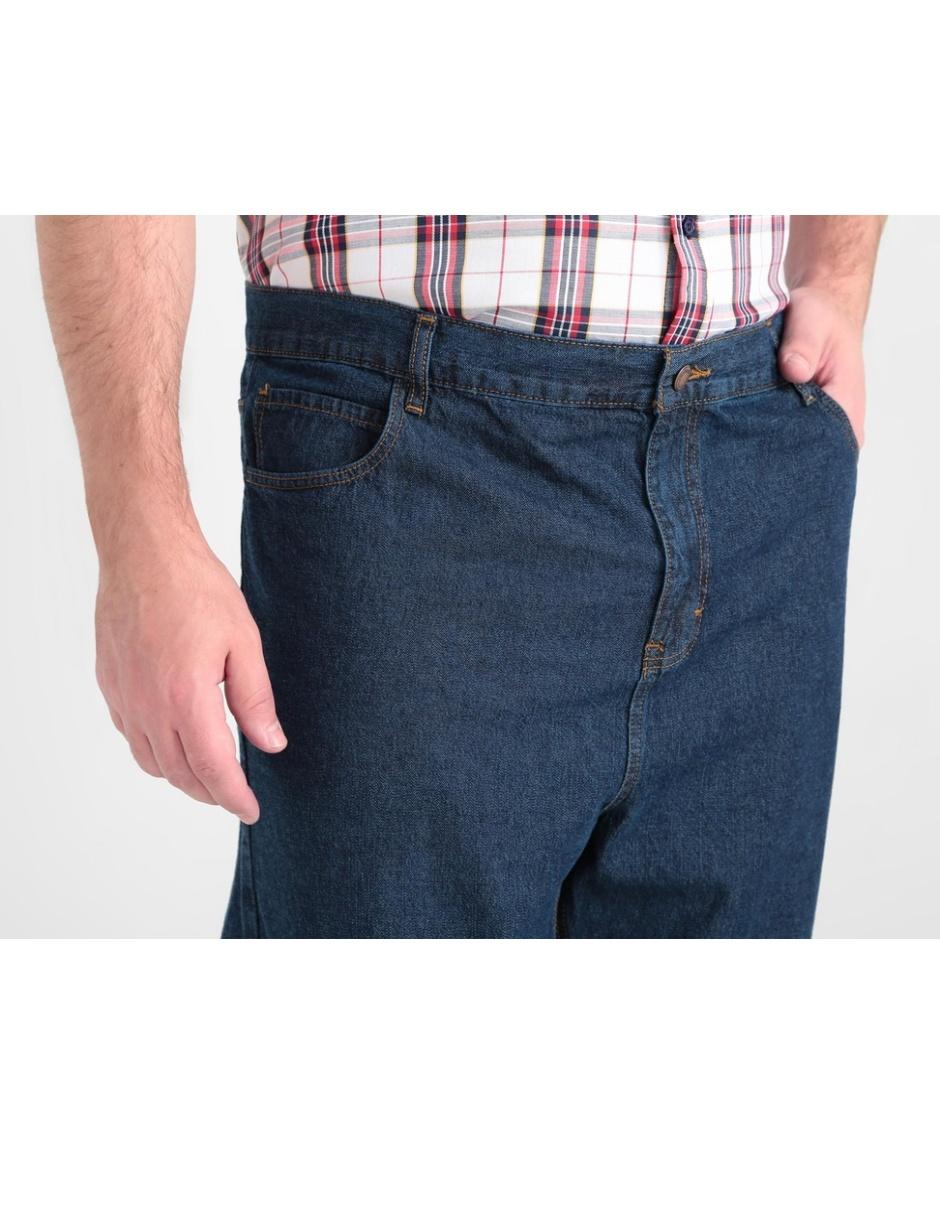 Jeans straight lavado stone wash para hombre 12