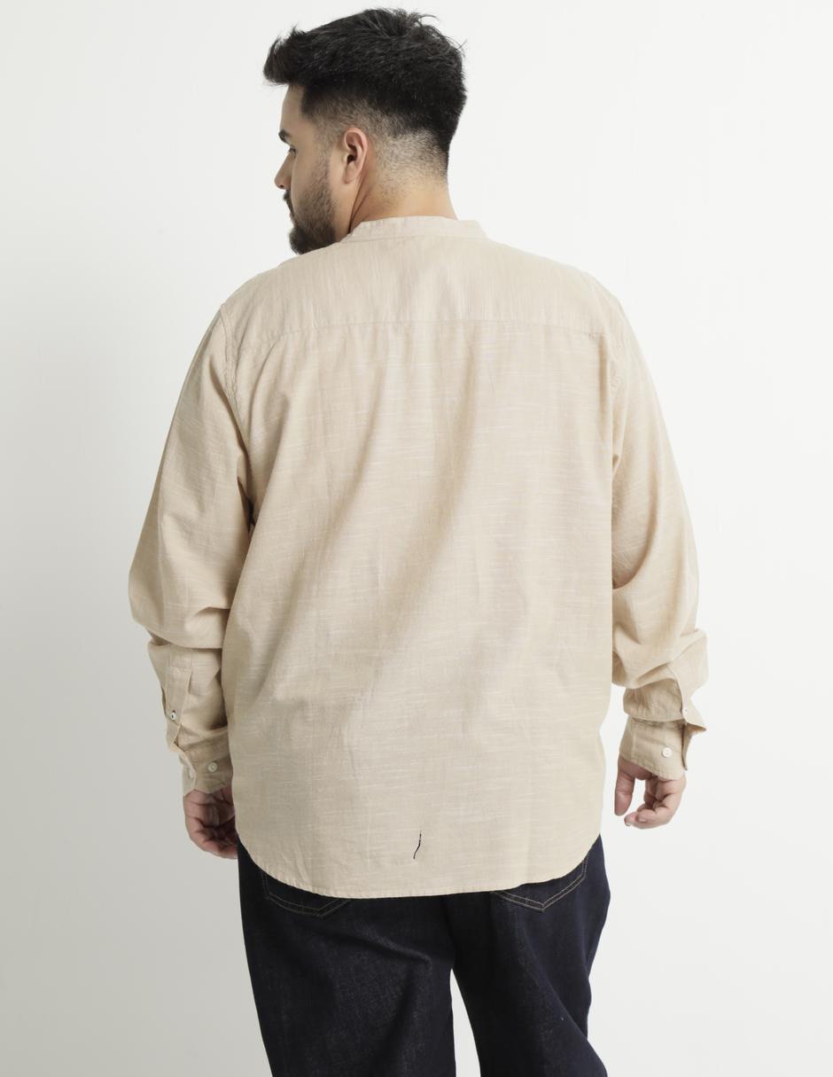 Camisa casual de algodón manga larga para hombre 4