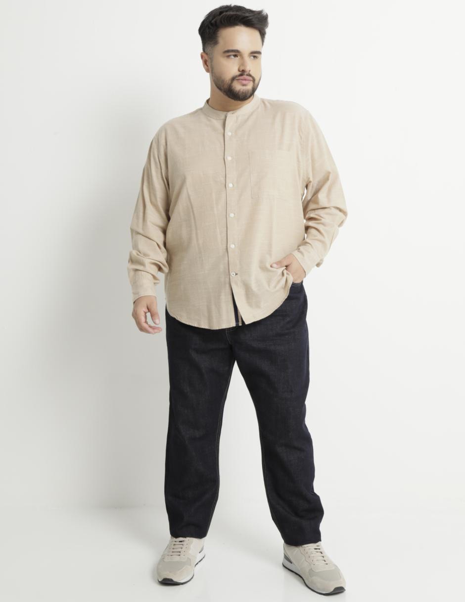 Camisa casual de algodón manga larga para hombre 3