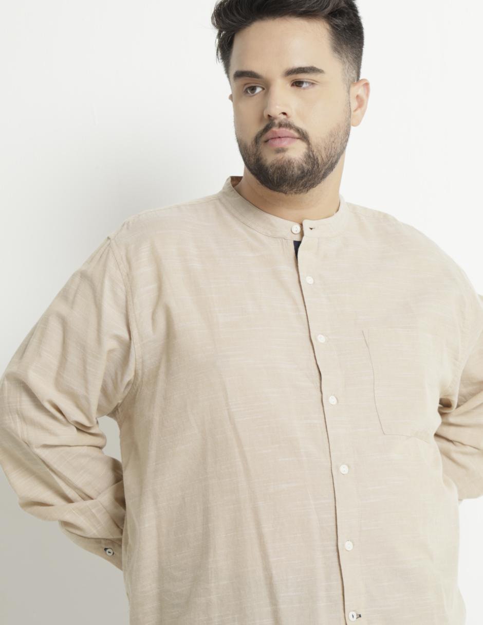 Camisa casual de algodón manga larga para hombre 2