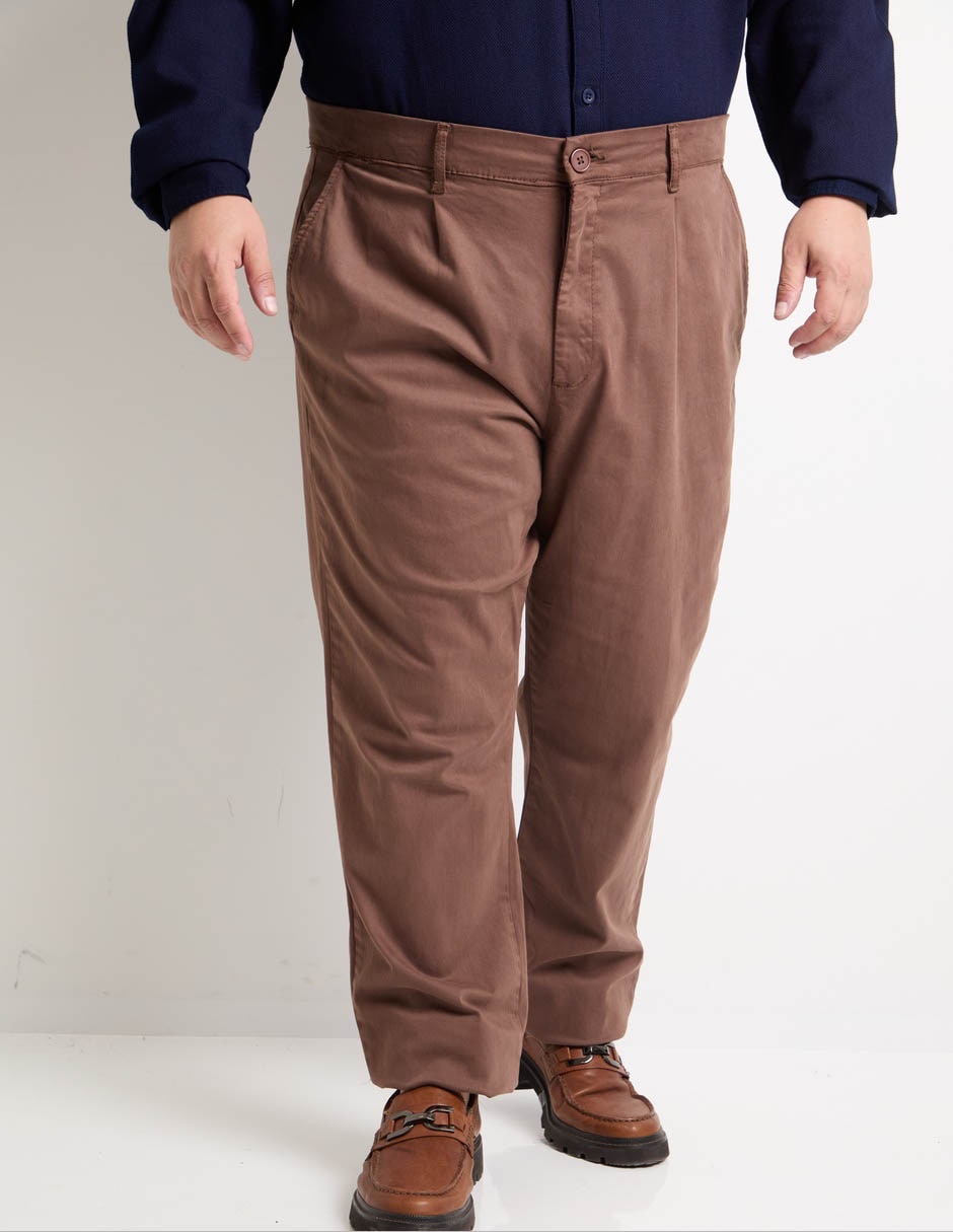Pantalón casual chino straight de algodón para hombre Pantalón casual chino straight de algodón para hombre
