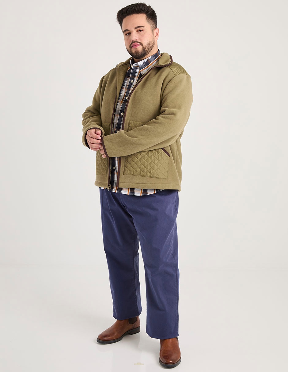 Pantalón casual chino straight de algodón para hombre 3