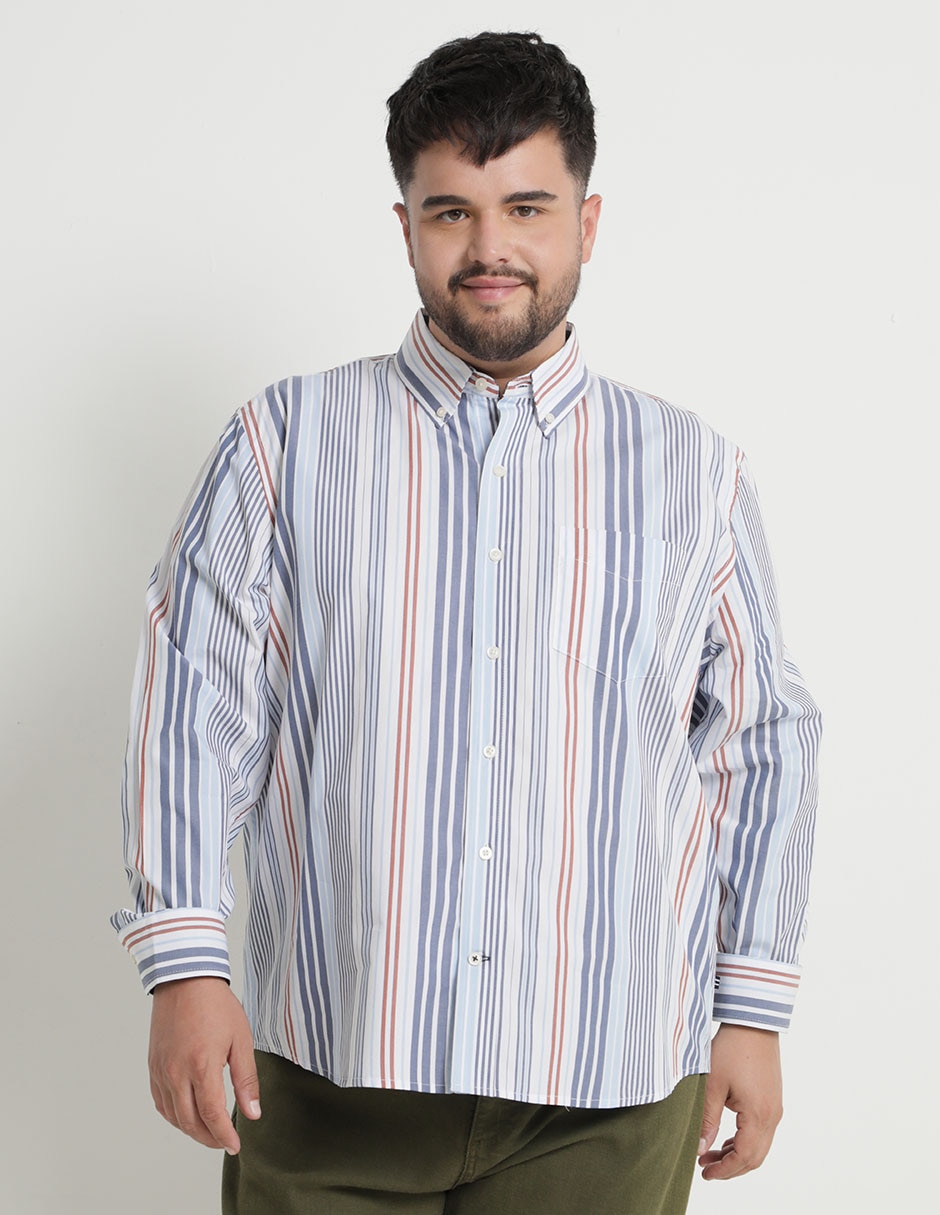 Camisa casual de algodón manga larga para hombre Camisa casual de algodón manga larga para hombre