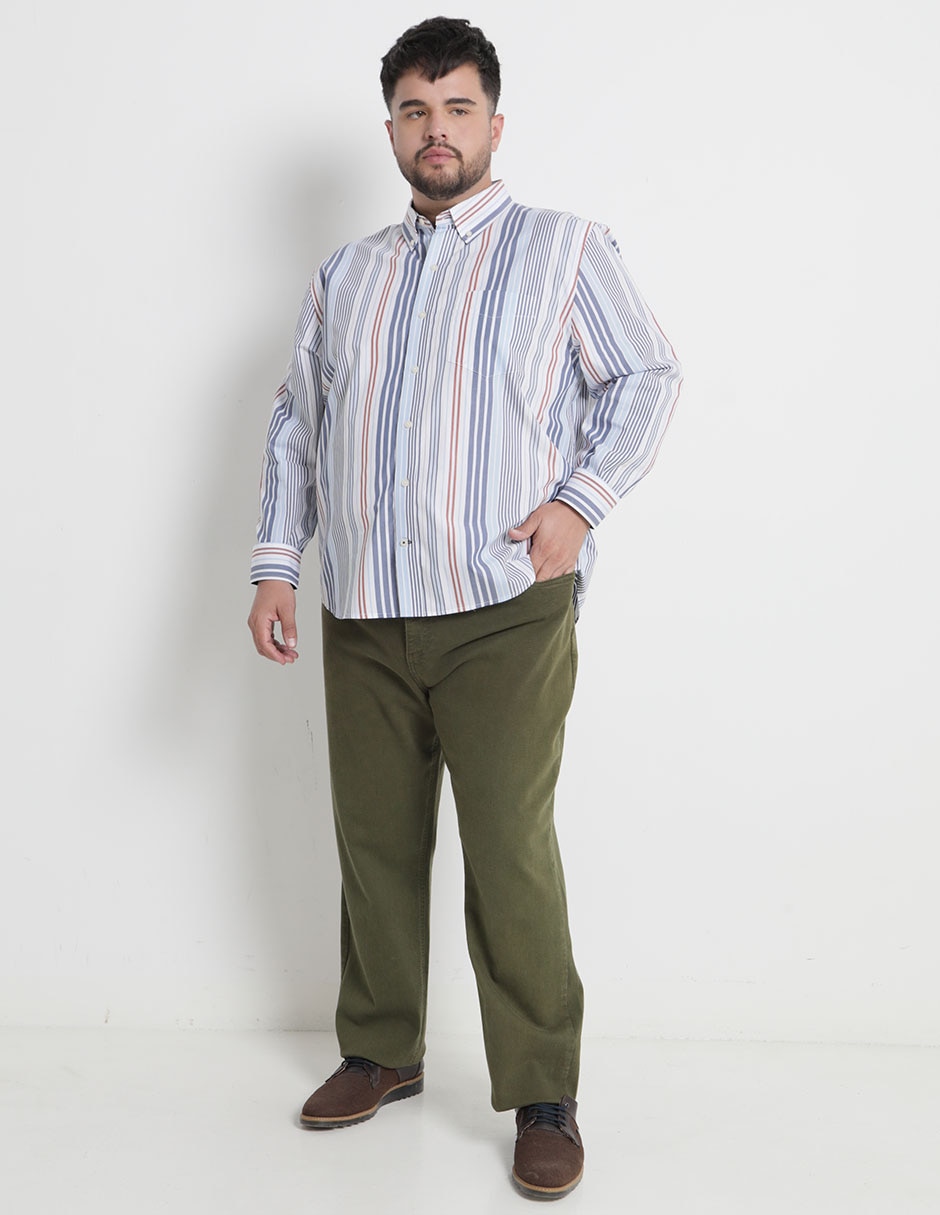 Camisa casual de algodón manga larga para hombre 3