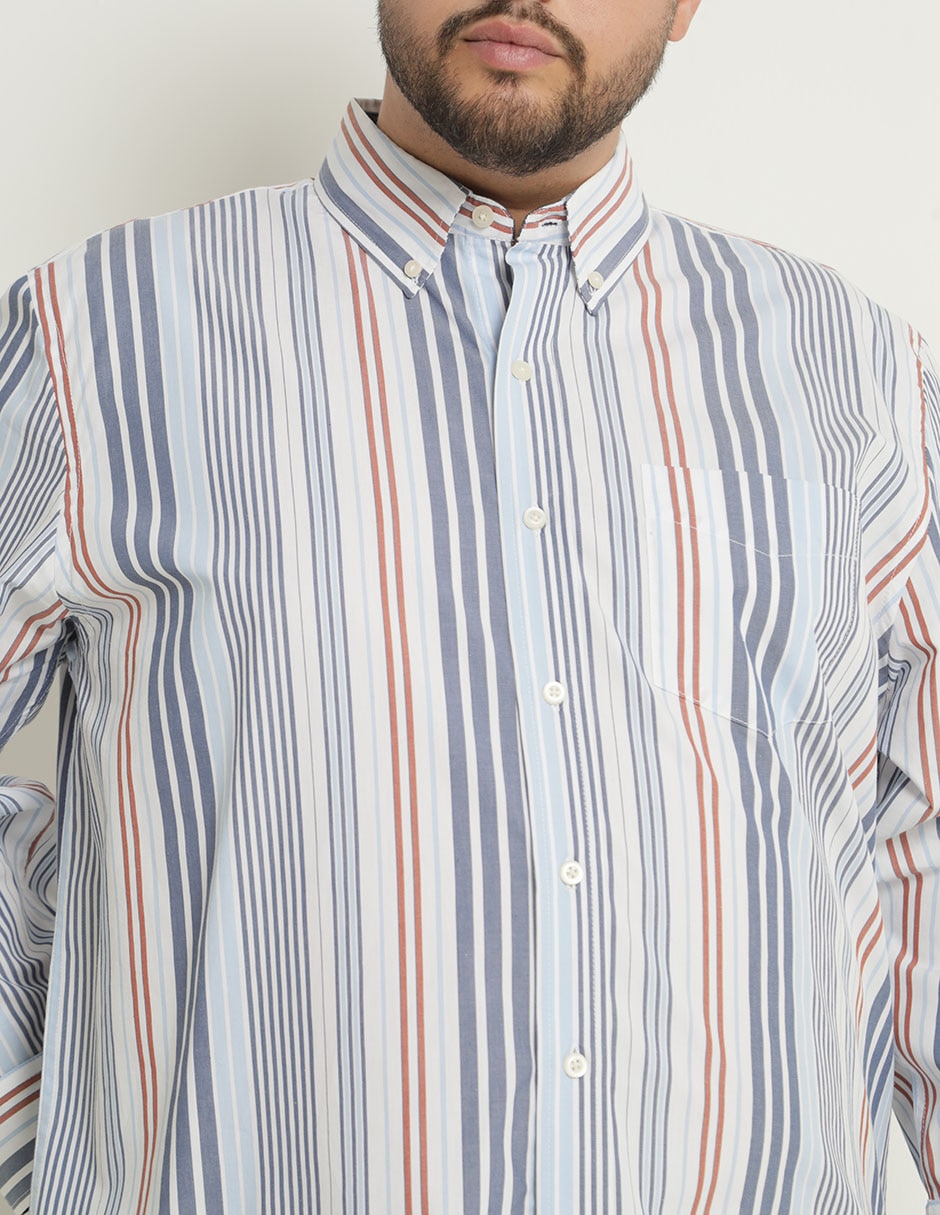 Camisa casual de algodón manga larga para hombre 2