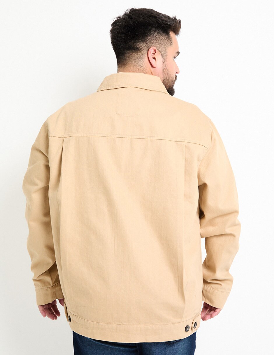 Chamarra casual con bolsillos para hombre 2