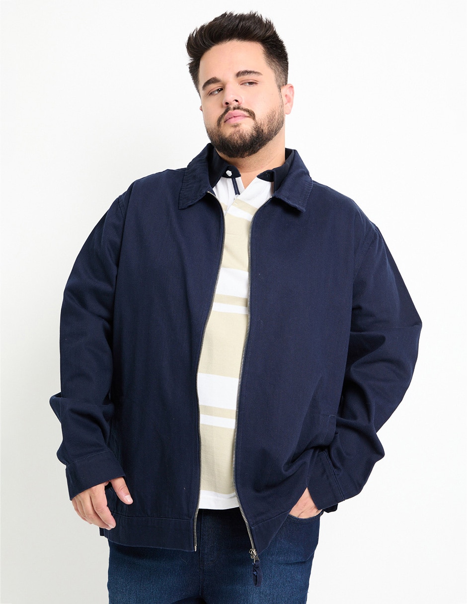 Chamarra casual con bolsillos para hombre Chamarra casual con bolsillos para hombre