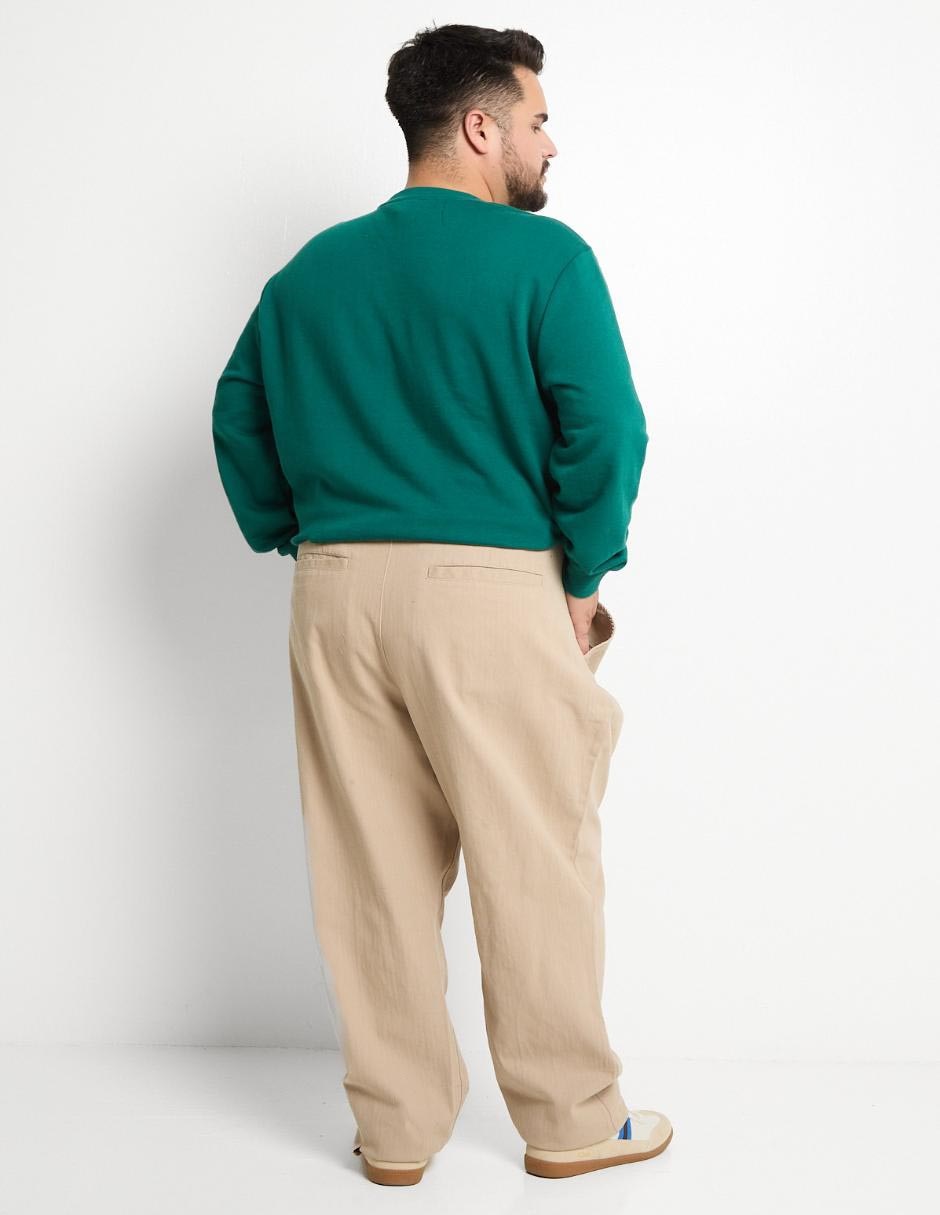 Pantalón chino straight Weekend Plus de algodón para hombre