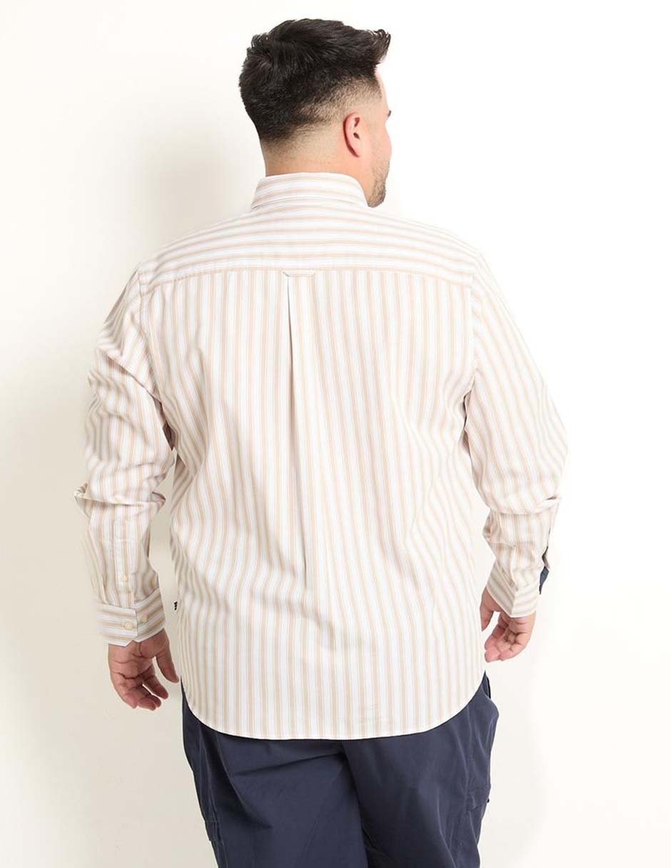 Camisa casual manga larga para hombre