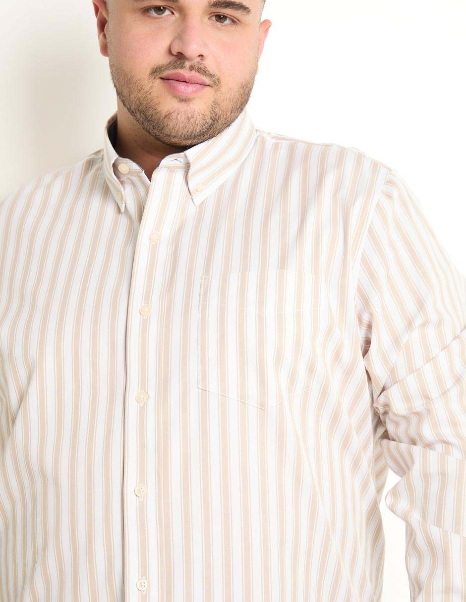 Camisa casual manga larga para hombre
