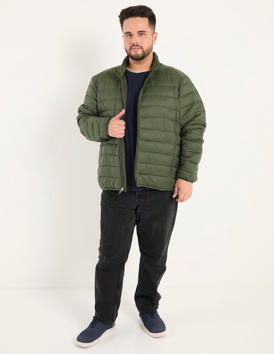Chamarra acolchada con bolsillos para hombre 2