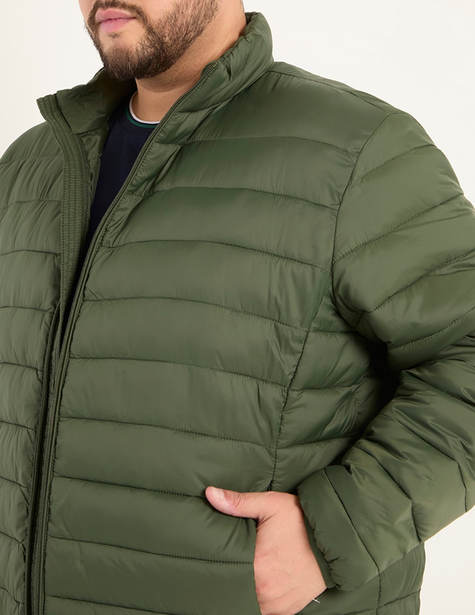 Chamarra acolchada con bolsillos para hombre 3