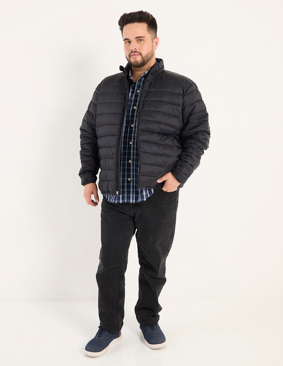 Chamarra acolchada con bolsillos para hombre 3