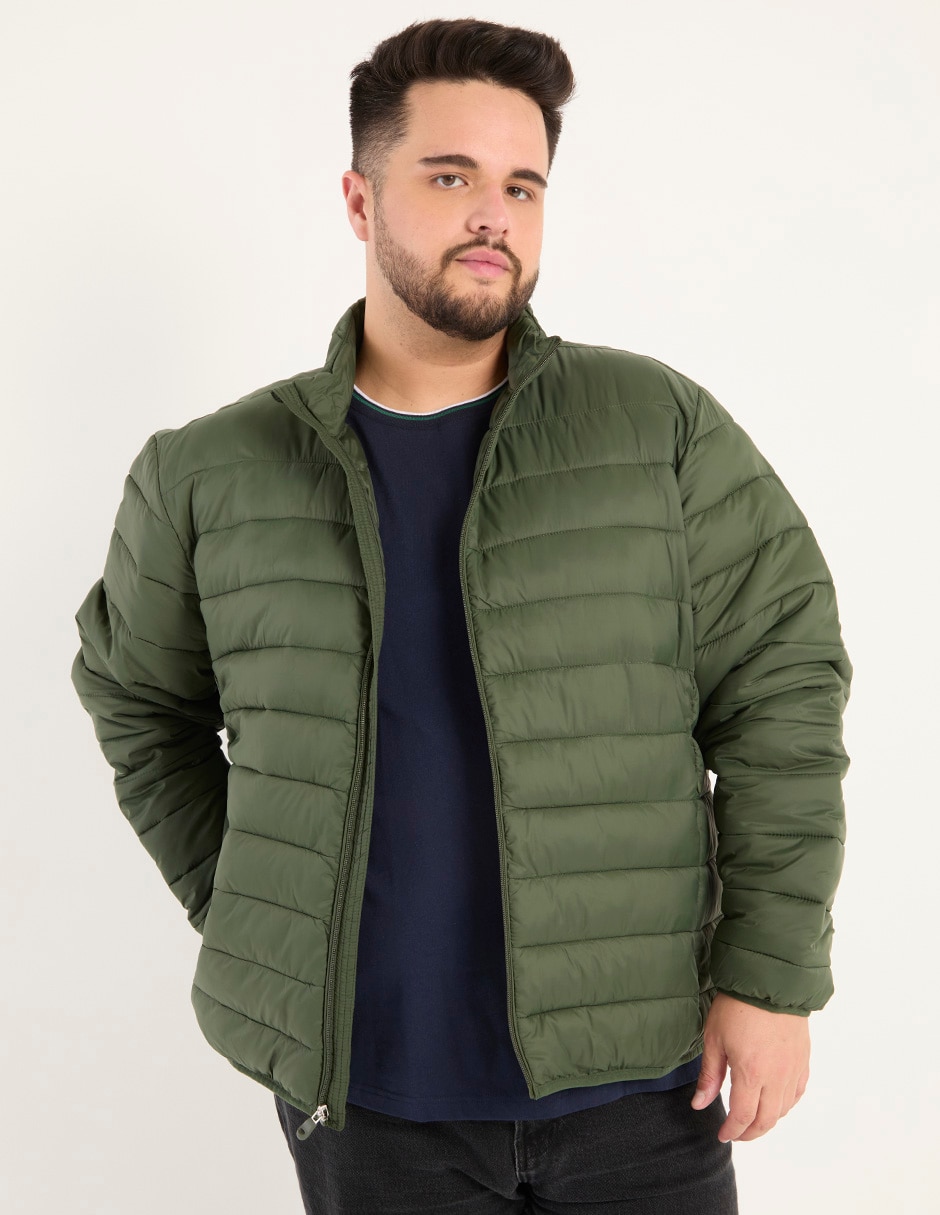 Chamarra acolchada con bolsillos para hombre Chamarra acolchada con bolsillos para hombre
