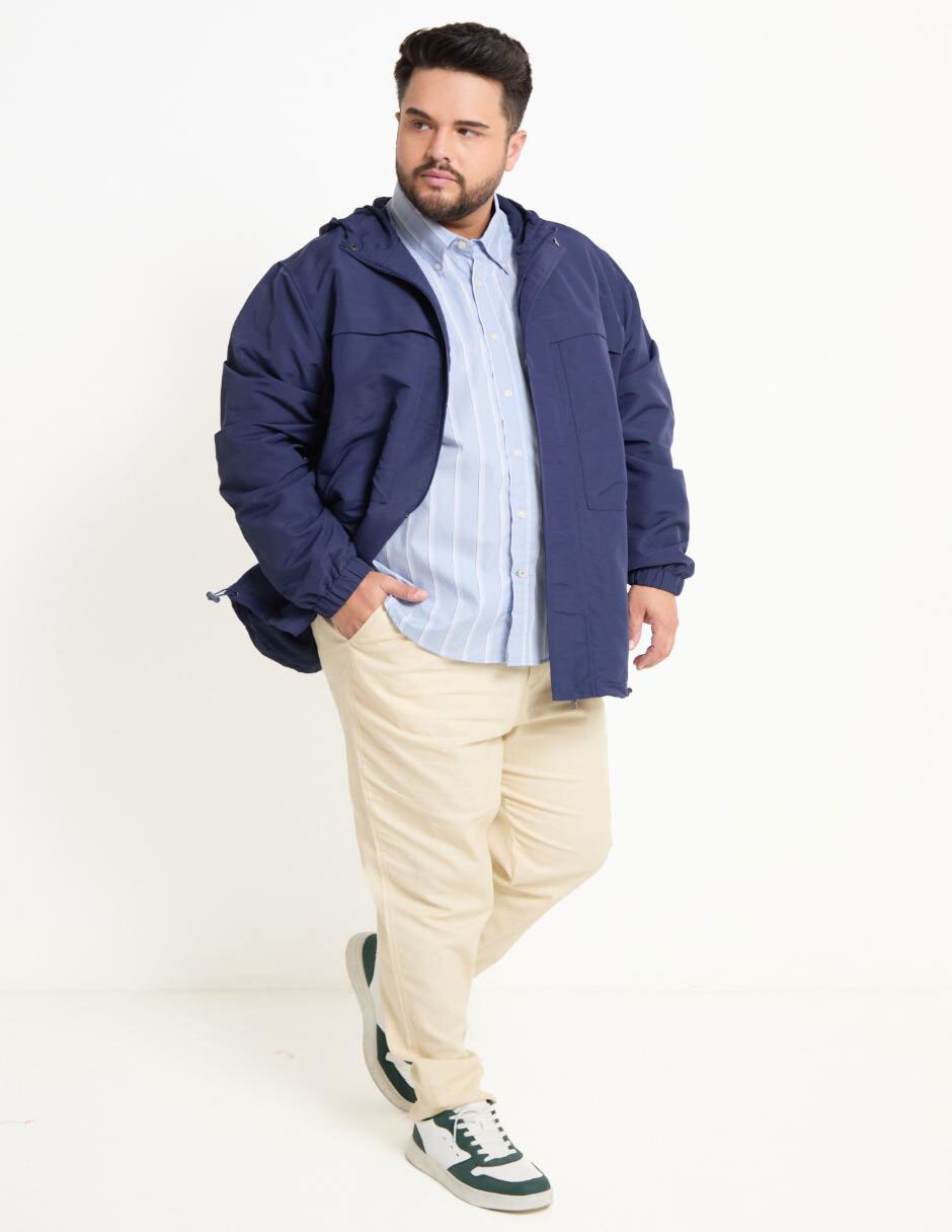 Camisa casual de algodón manga larga para hombre