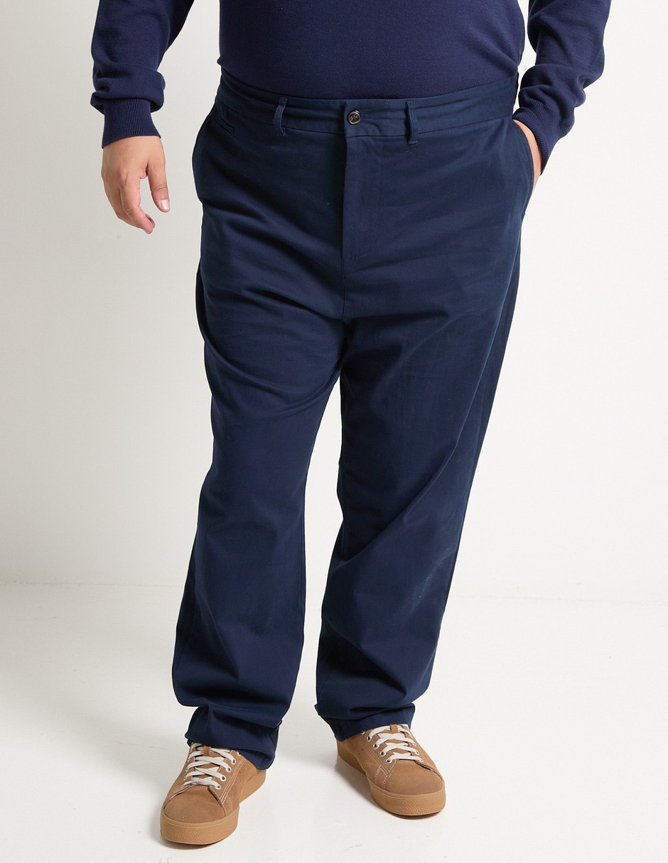Pantalón casual straight de algodón para hombre Pantalón casual straight de algodón para hombre