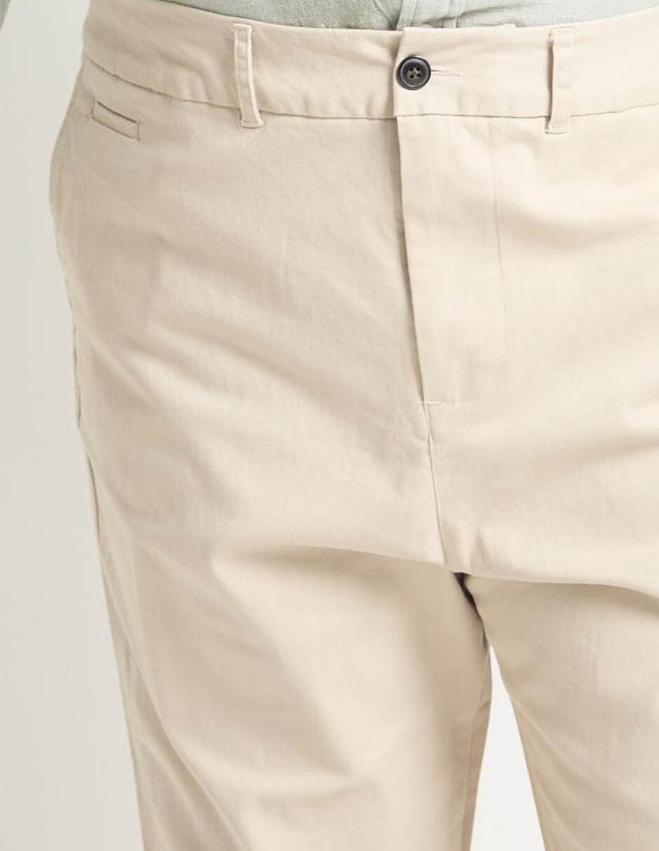 Pantalón casual straight Weekend Plus de algodón para hombre