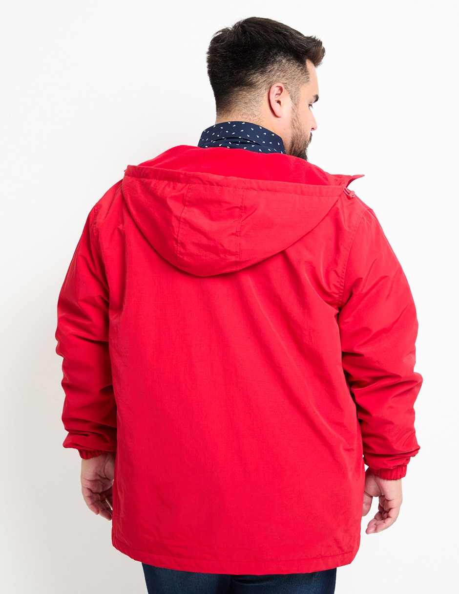 Chamarra casual con capucha para hombre