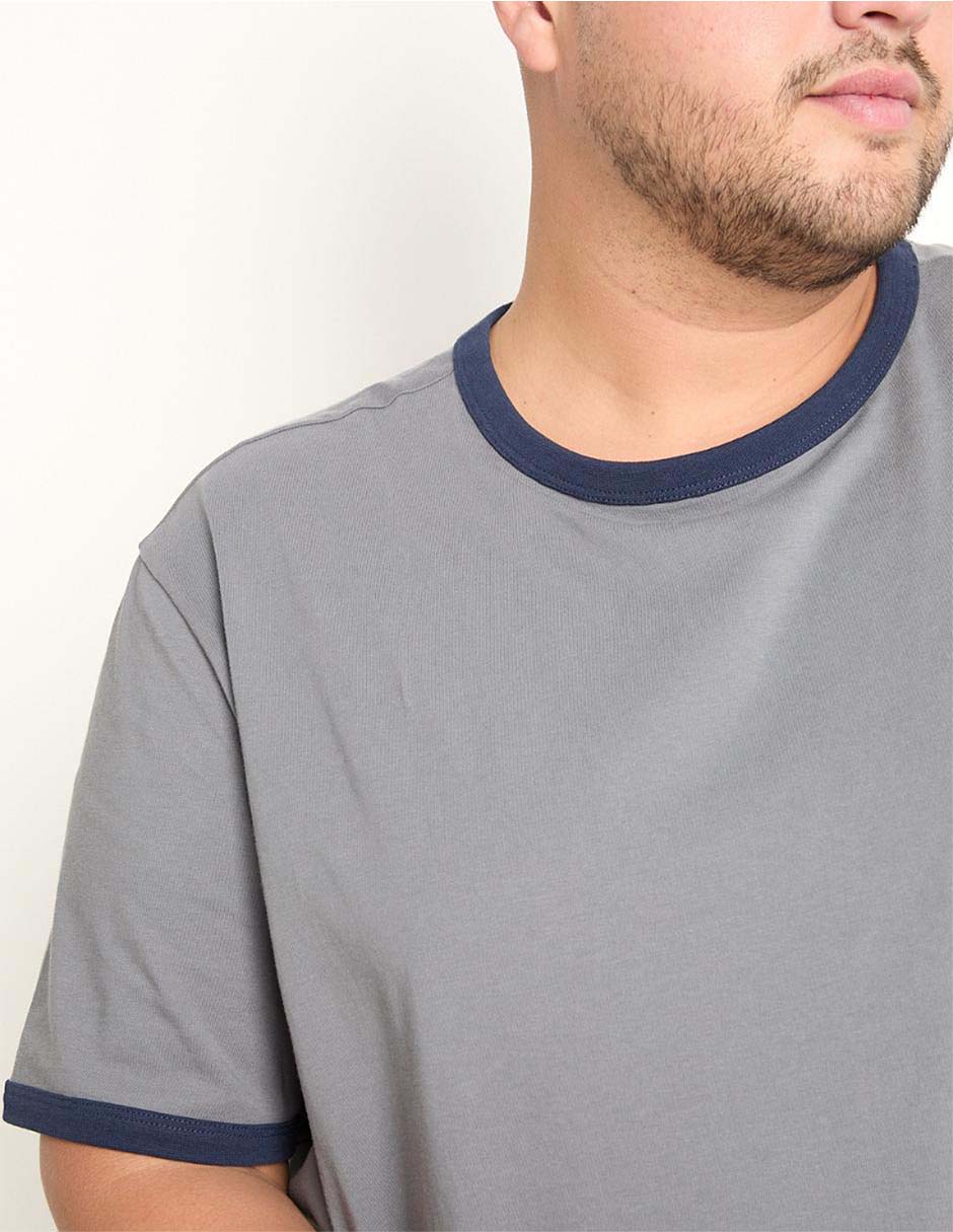 Playera weekend plus cuello redondo para hombre