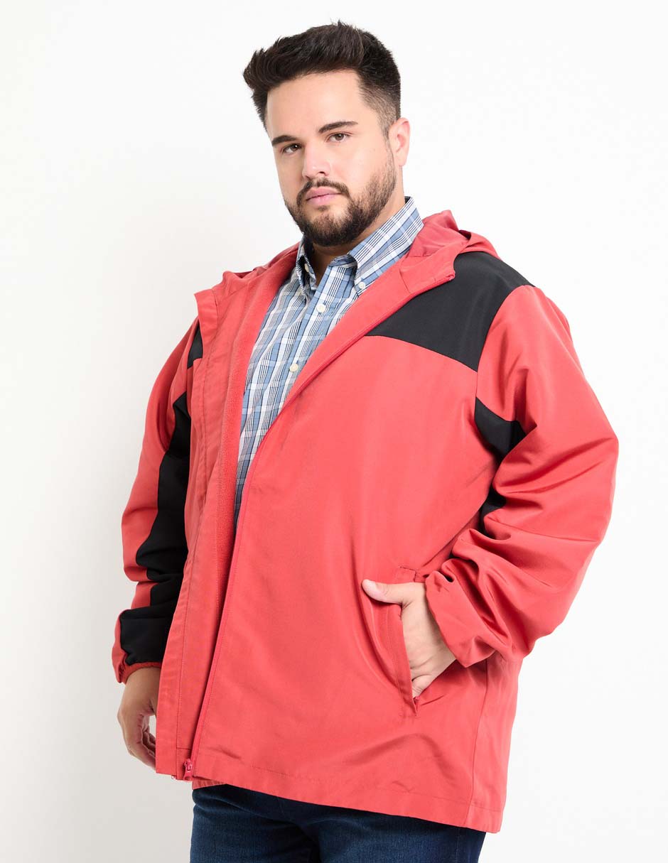 Chamarra cazadora con capucha para hombre Chamarra cazadora con capucha para hombre