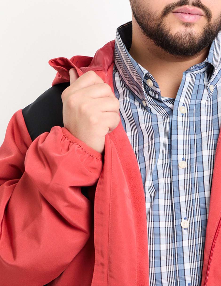Chamarra cazadora con capucha para hombre