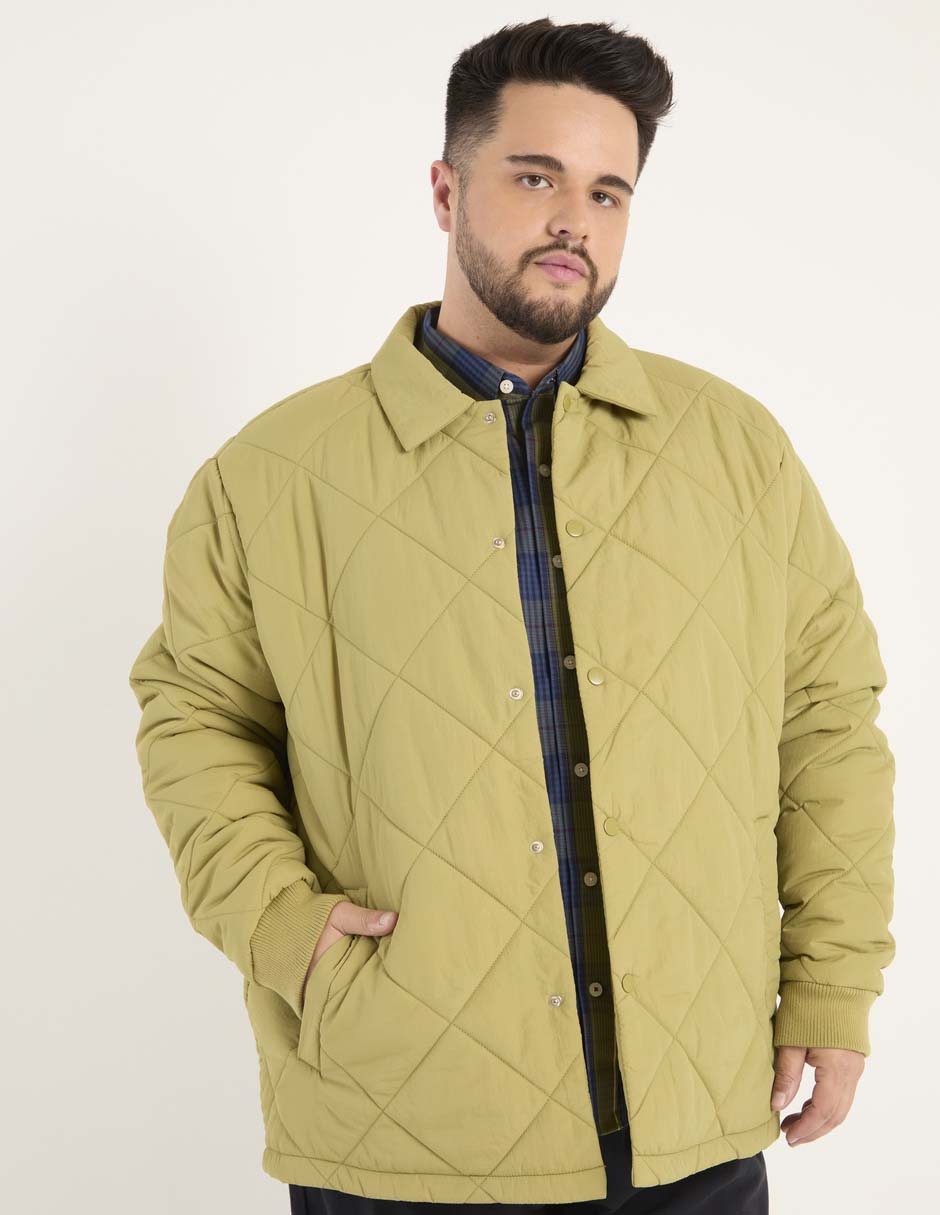 Chamarra casual con bolsillos para hombre