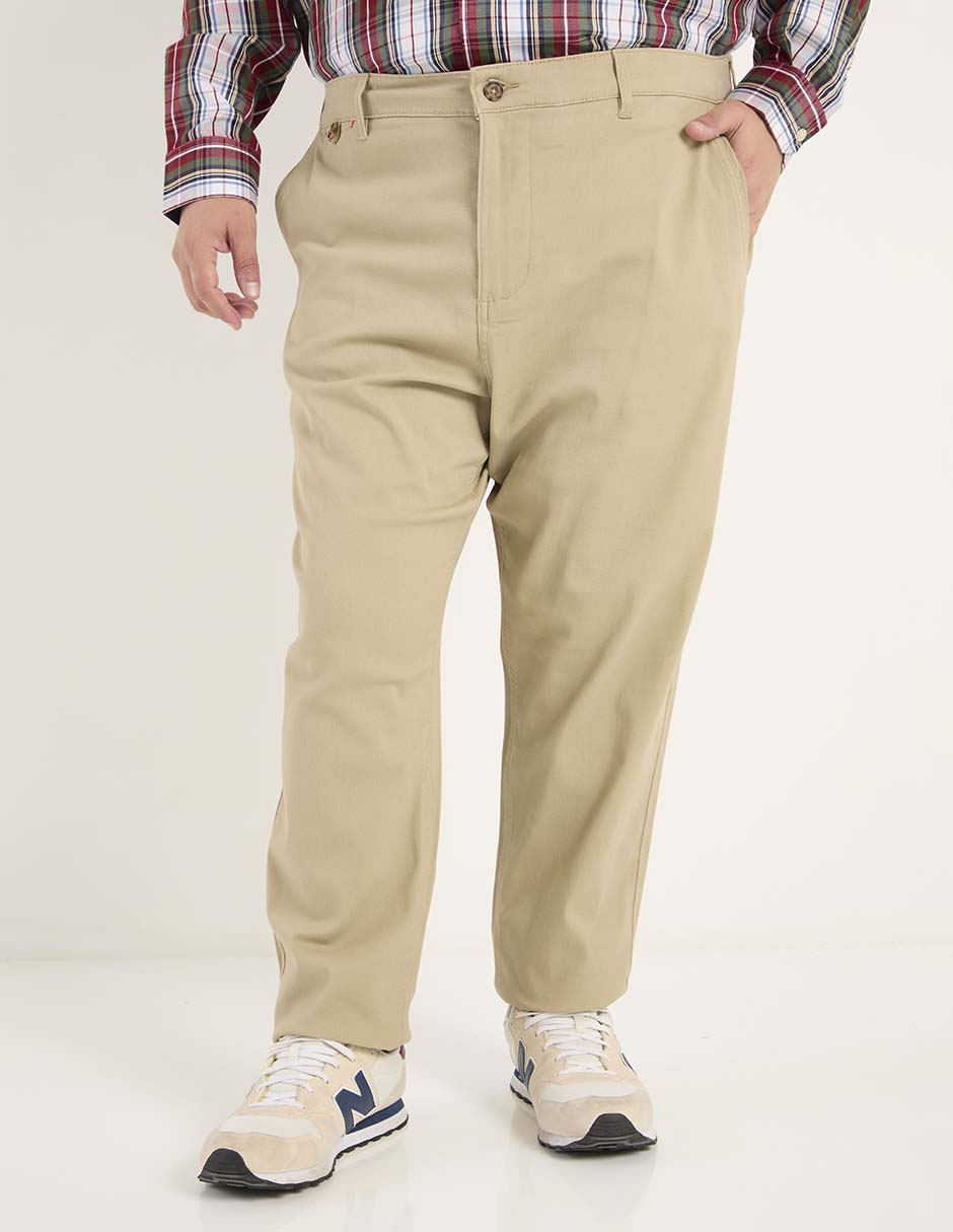 Pantalón casual chino straight para hombre