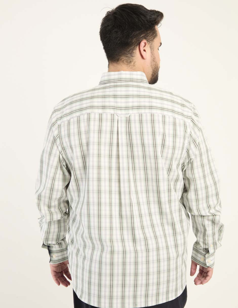 Camisa casual de algodón manga larga para hombre 2