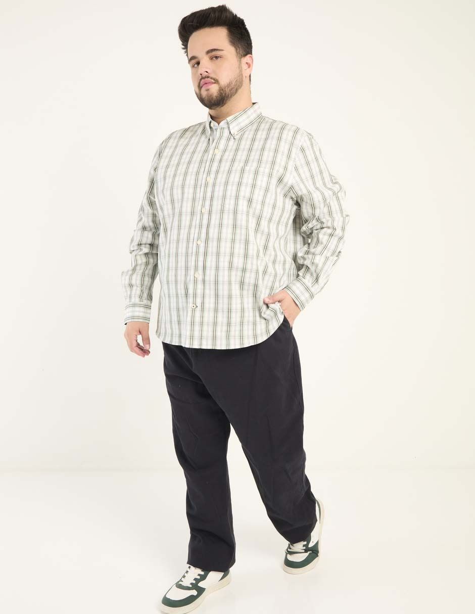 Camisa casual de algodón manga larga para hombre 3
