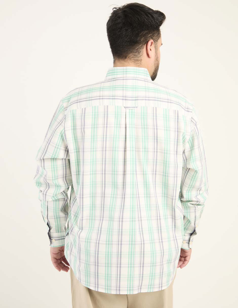 Camisa casual de algodón manga larga para hombre 2