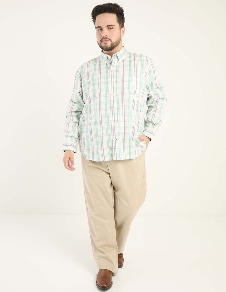 Camisa casual de algodón manga larga para hombre 3