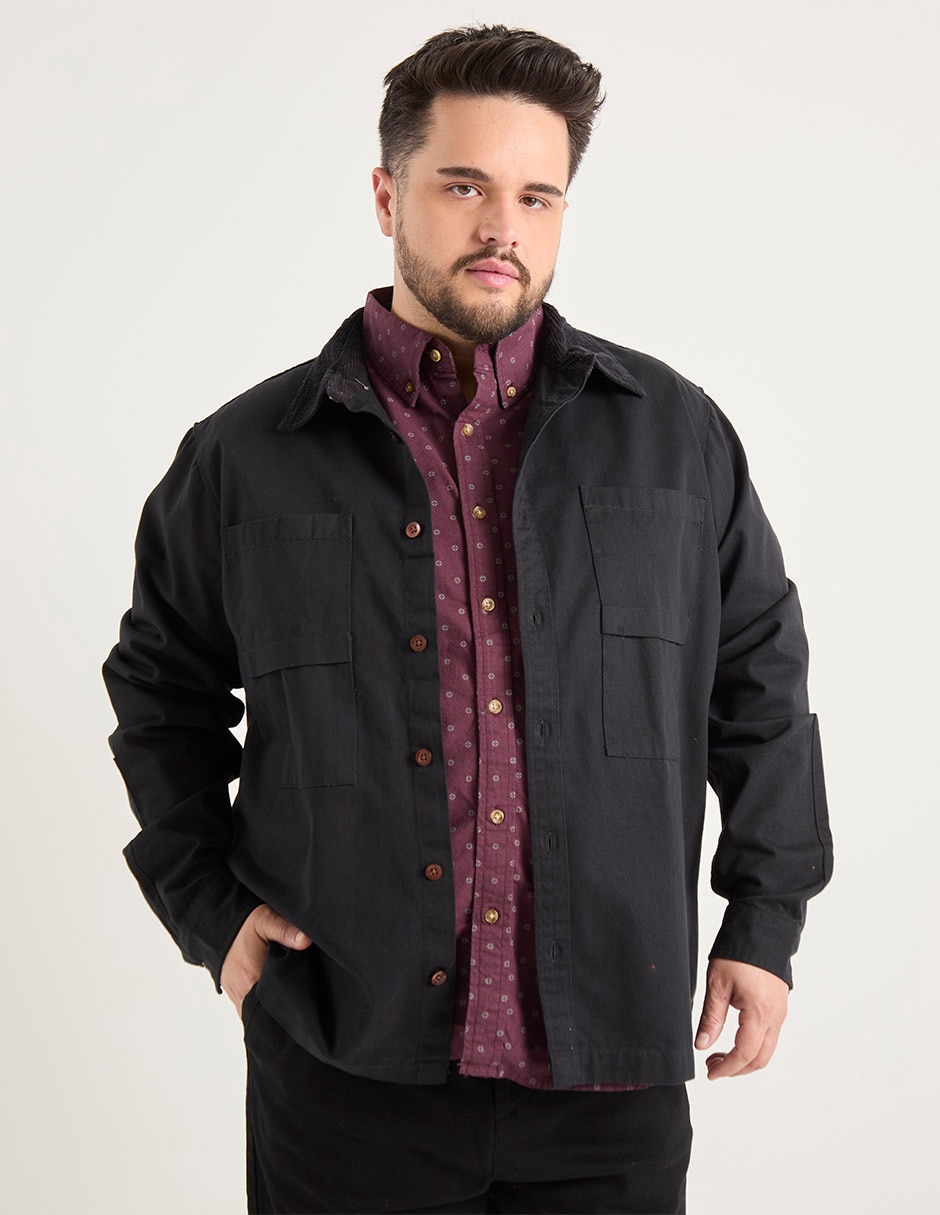 Sobrecamisa casual Weekend Plus manga larga para hombre