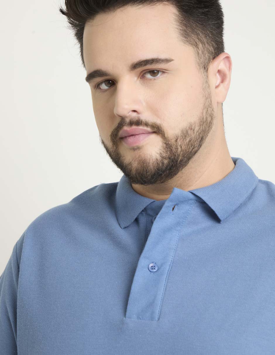 Playera tipo polo weekend plus para hombre