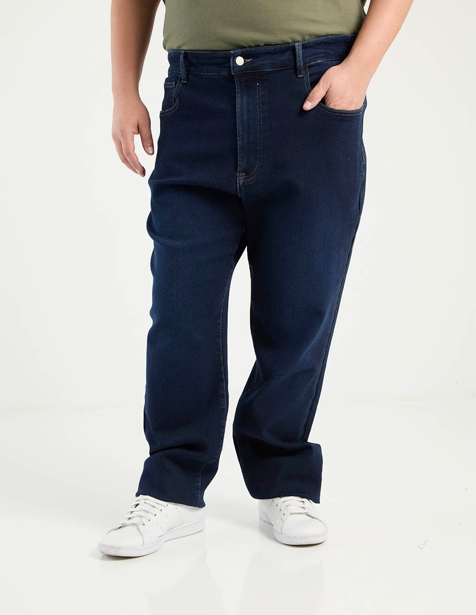 Jeans straight Weekend Plus lavado obscuro para hombre
