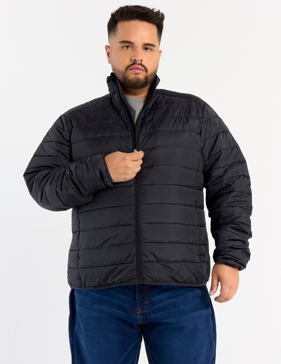 Chamarra acolchada con bolsillos para hombre Chamarra acolchada con bolsillos para hombre