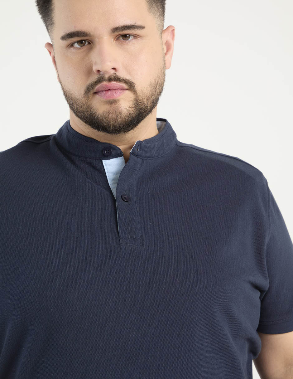 Playera cuello mao para hombre 2
