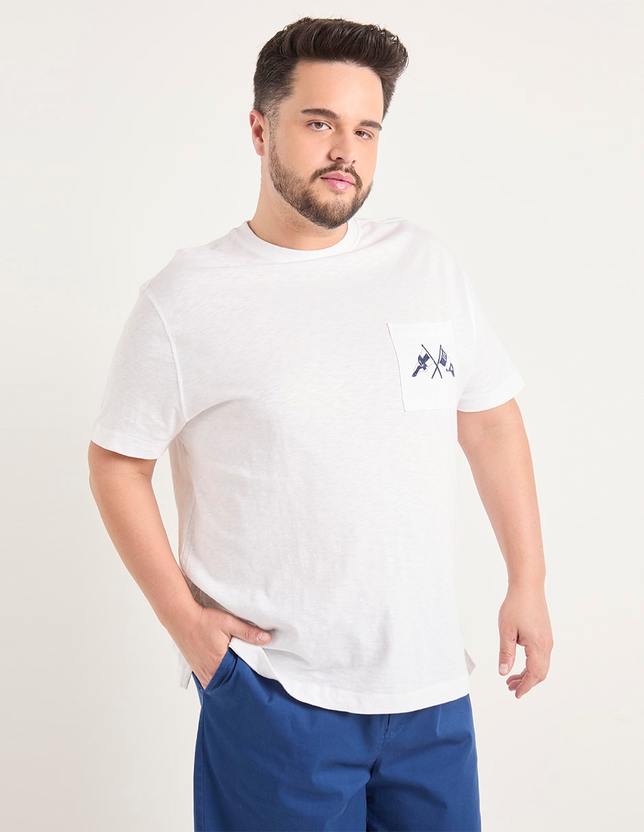Playera Weekend Plus cuello redondo para hombre