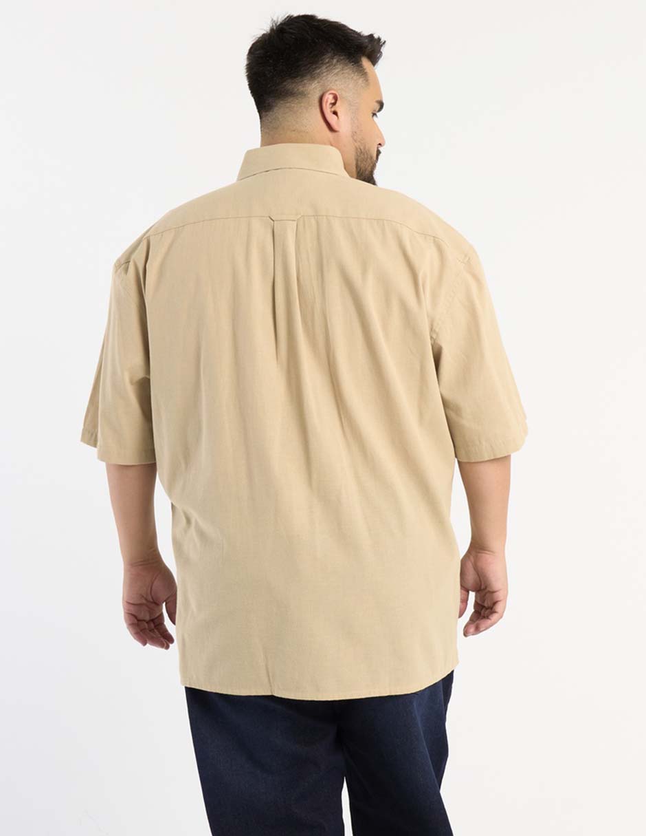Camisa casual manga corta para hombre