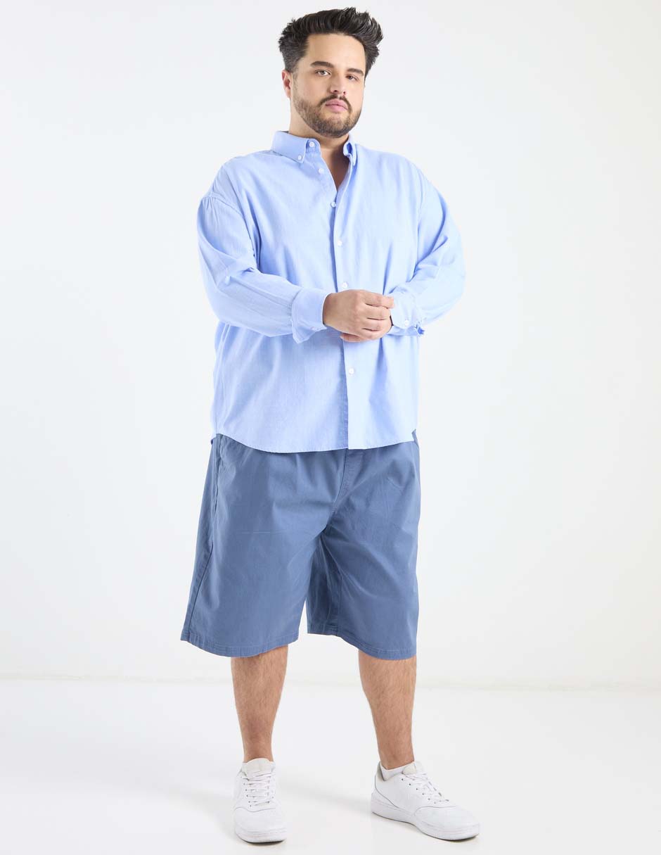 Camisa Weekend Plus manga larga para hombre