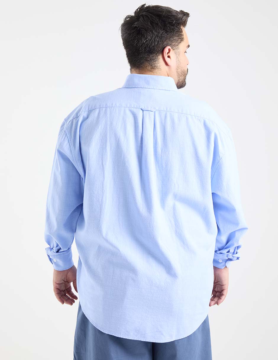 Camisa Weekend Plus manga larga para hombre