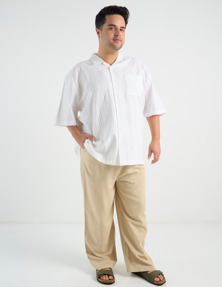 Camisa casual manga corta para hombre