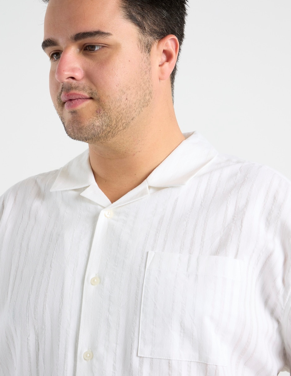 Camisa casual manga corta para hombre