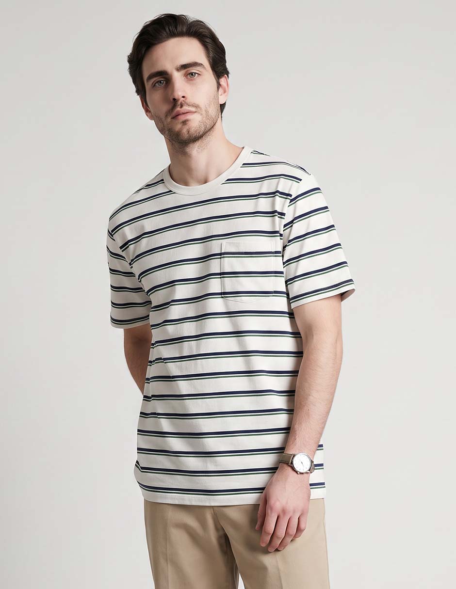 Playera cuello redondo para hombre
