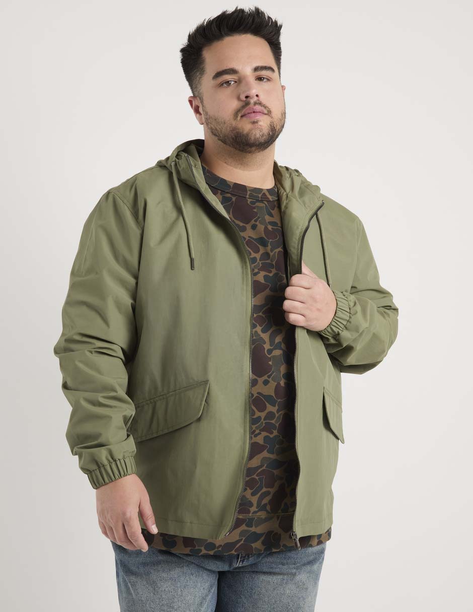 Chamarra casual con capucha para hombre 1