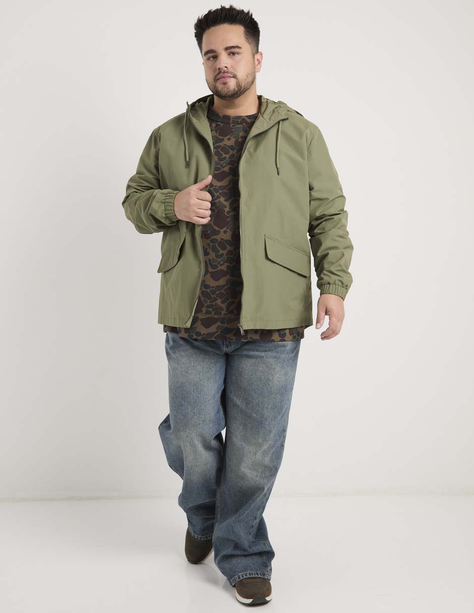 Chamarra casual con capucha para hombre 5