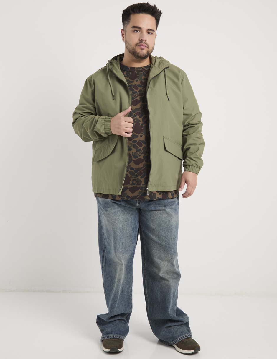 Chamarra casual con capucha para hombre 4