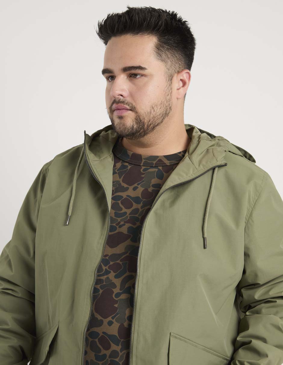 Chamarra casual con capucha para hombre 2