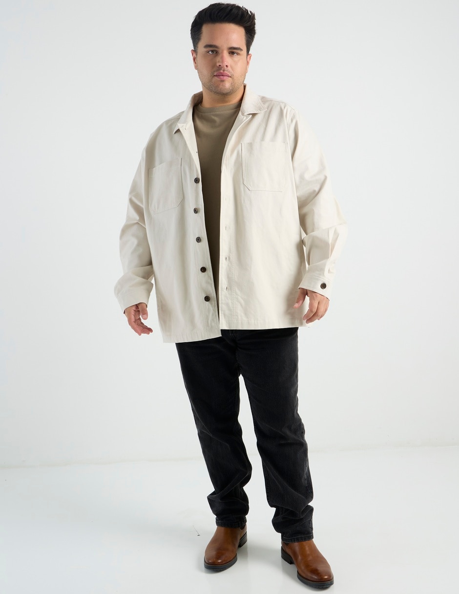 Camisa casual manga larga para hombre 4