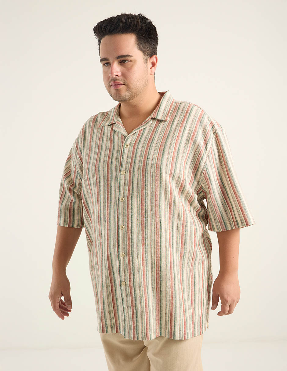 Camisa casual manga corta para hombre 5